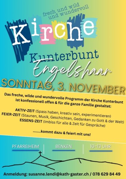 Kirche Kunterbunt in Benken, 3. November 2024